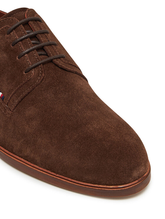 Tommy Hilfiger Tommy Hilfiger Halbschuhe Hilfiger Thunit Suede Shoe FM0FM05377 Braun