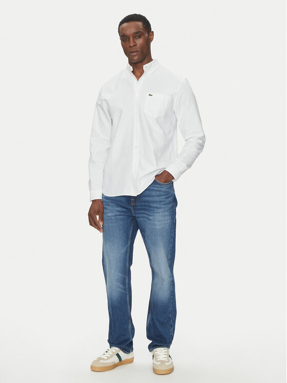 Lacoste Lacoste Koszula CH1911 Biały Regular Fit