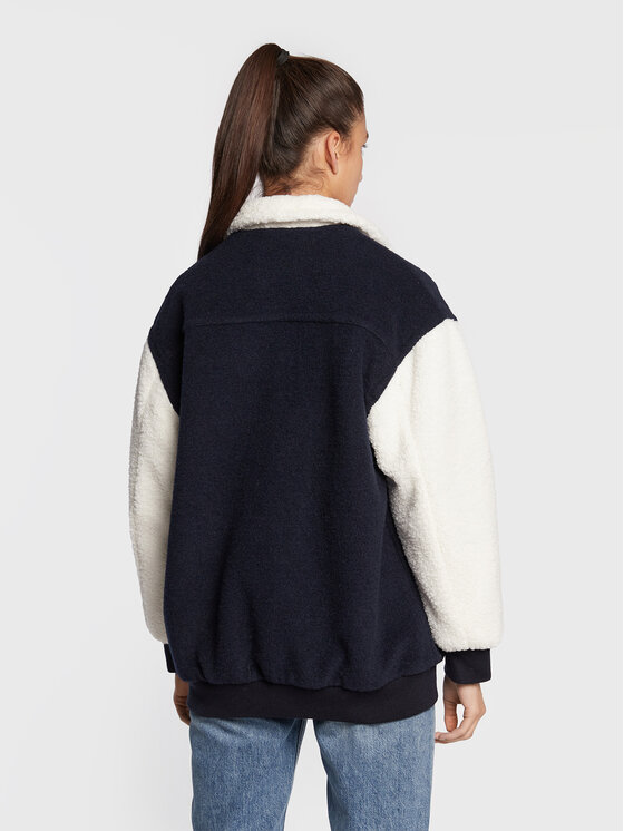 Lee Lee Kurtka przejściowa Elogated Varisty L55IEX35 112320682 Granatowy Relaxed Fit