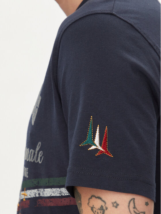 Aeronautica Militare Aeronautica Militare Majica 241TS2216J641 Mornarsko modra Regular Fit