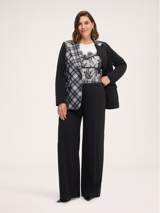 Fiorella Rubino Fiorella Rubino Spodnie materiałowe P047T005372N0Z3 Czarny Regular Fit