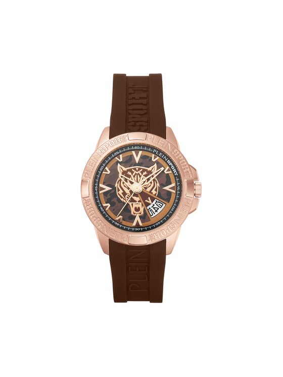 Plein Sport Plein Sport Ročna ura Touchdown Camo PSFBA0323 Rjava