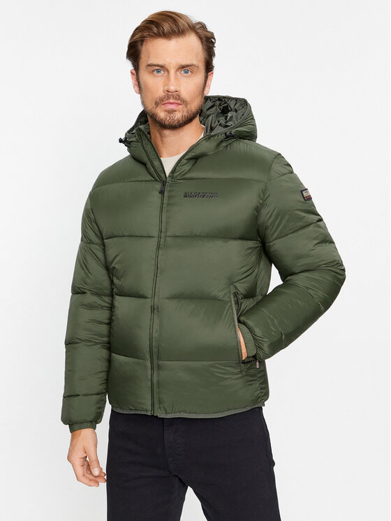 Napapijri Geacă din puf A-Suomi NP0A4GJE Verde Regular Fit