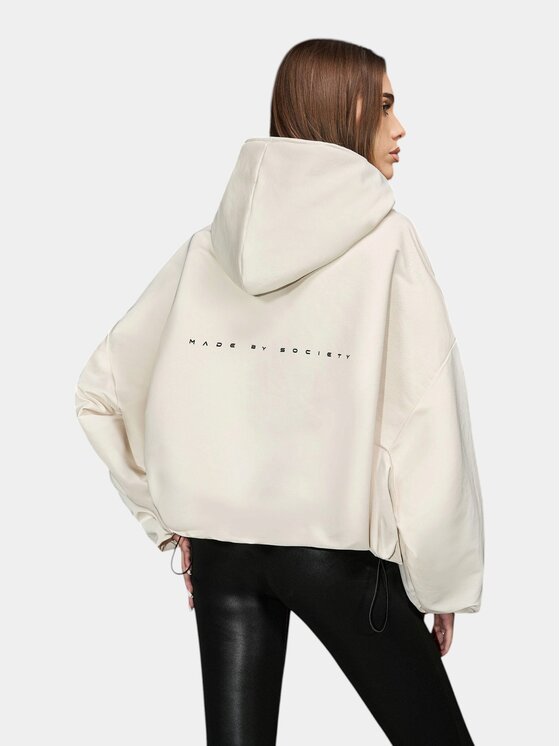MADE BY SOCIETY MADE BY SOCIETY Kurtka anorak Jacheta CEMENT RUST - J27088 Biały Basic Fit