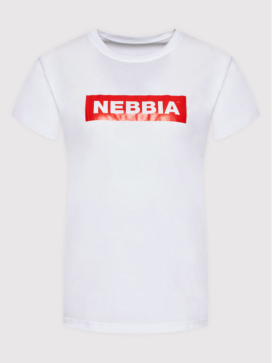 NEBBIA NEBBIA T-Shirt 592 Biały Regular Fit