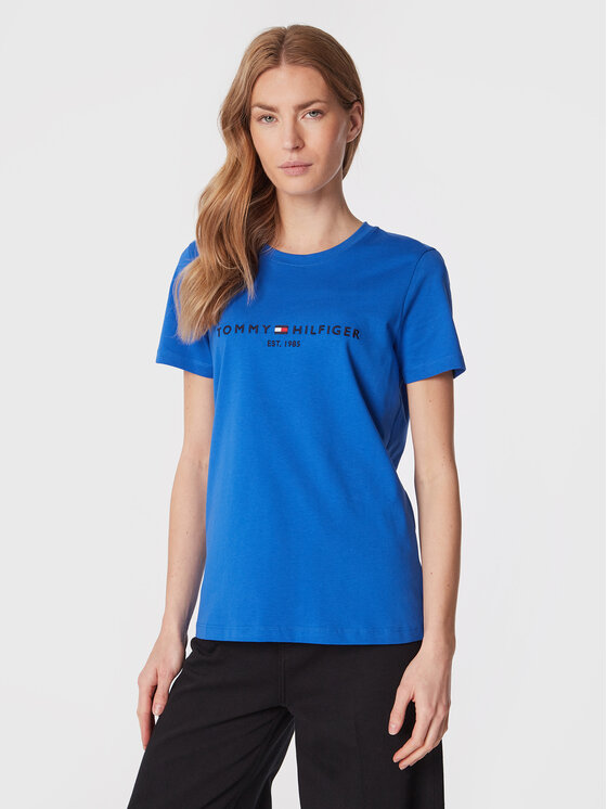Tommy Hilfiger Tricou WW0WW28681 Albastru Regular Fit