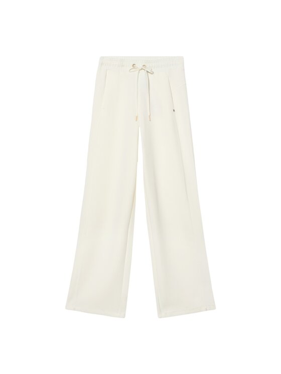 Oltre Oltre Pantaloni di tessuto P828J002382N011 Bianco Boy Fit