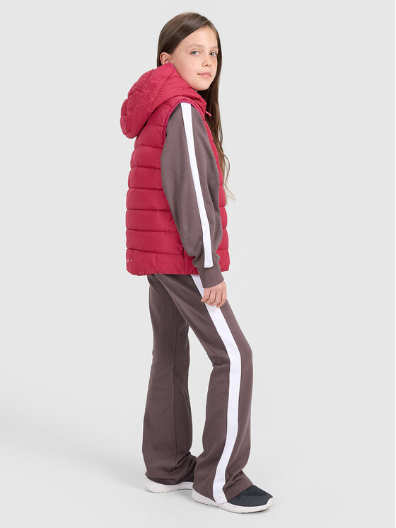 4F 4F Kamizelka OUTERWEAR Różowy Regular Fit
