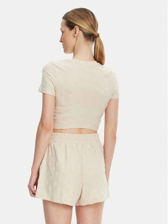 Guess Guess Тишърт V5GP21 KCT02 Бежов Regular Fit
