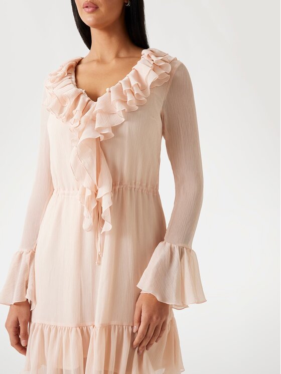 Guess Guess Sukienka codzienna 175821 Różowy Classic Fit