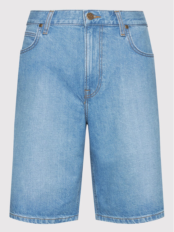 Lee Lee Szorty jeansowe Asher L70UOMVW 112145497 Niebieski Loose Fit