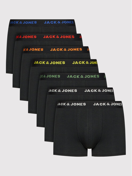 Jack&Jones 7 bokseršortu pāru komplekts Basic 12165587 Melns