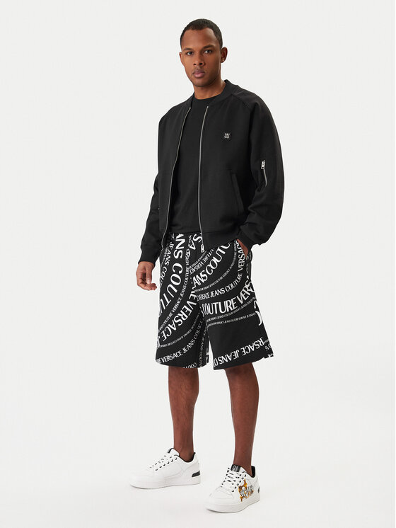 Versace Jeans Couture Versace Jeans Couture Sport rövidnadrág 80GAD3B0 FS221 Fekete Regular Fit