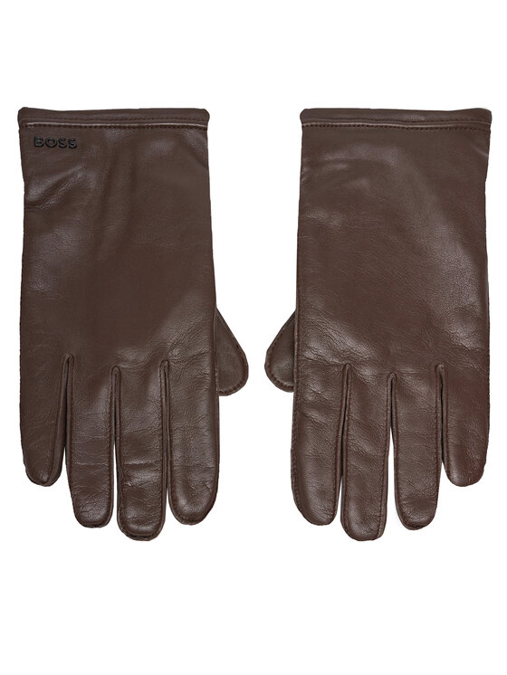 BOSS Boss Guanti da uomo Kranton 50526680 Marrone