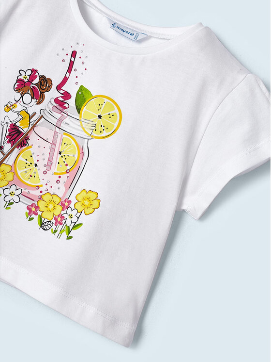 Mayoral Mayoral Komplet t-shirt i spodenki 3213 Kolorowy Regular Fit