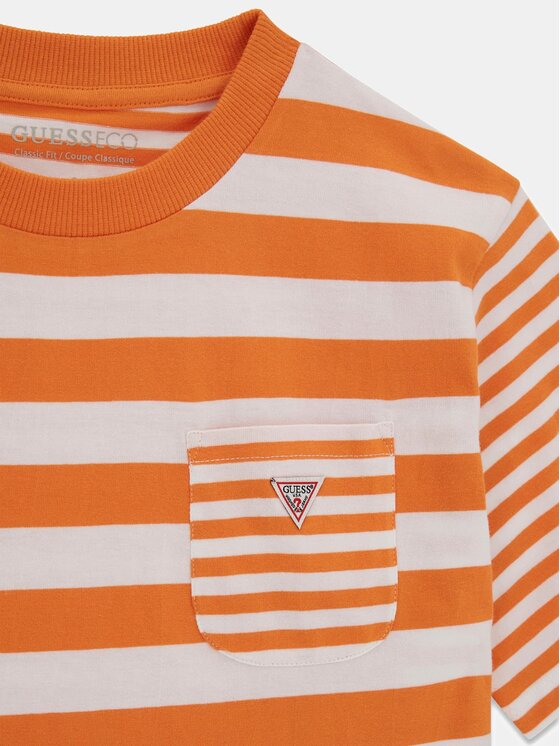 Guess Kids Guess Kids T-Shirt 181808 Pomarańczowy Classic Fit