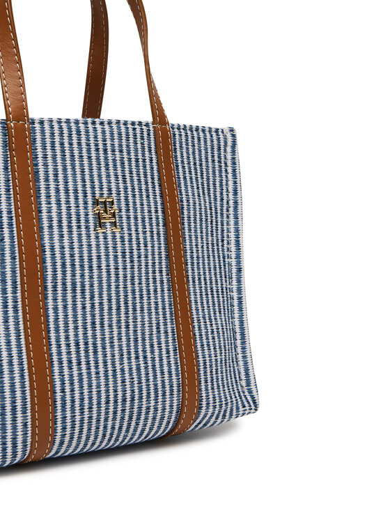 Tommy Hilfiger Tommy Hilfiger Táska Th Premium Beach Le Mini Tote AW0AW17208 Kék