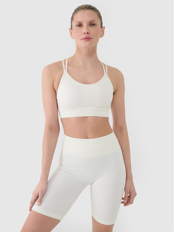 4F 4F Szorty sportowe MULTI ACTIVE Biały Slim Fit