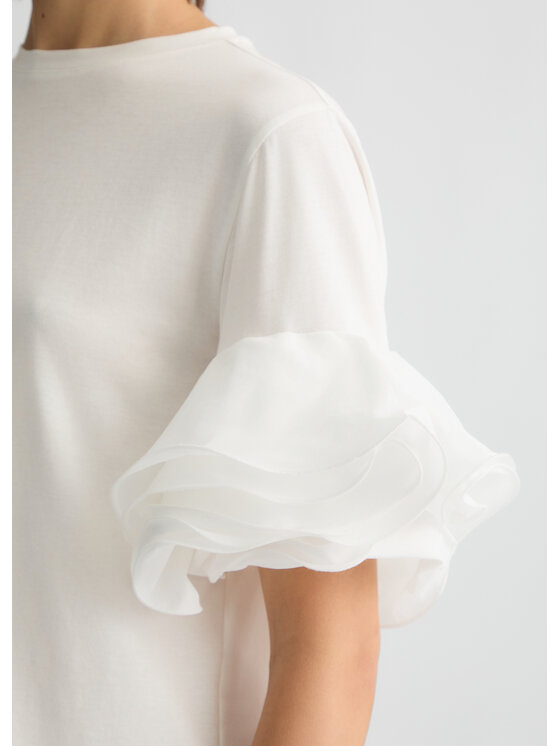 Liu Jo Liu Jo T-shirt CA5006J6308X0256 Bianco Regular Fit