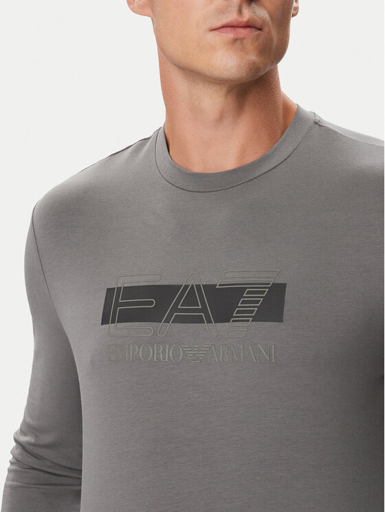 EA7 Emporio Armani EA7 Emporio Armani Longsleeve 7M002417 AF10373 M8011 Чорний Slim Fit