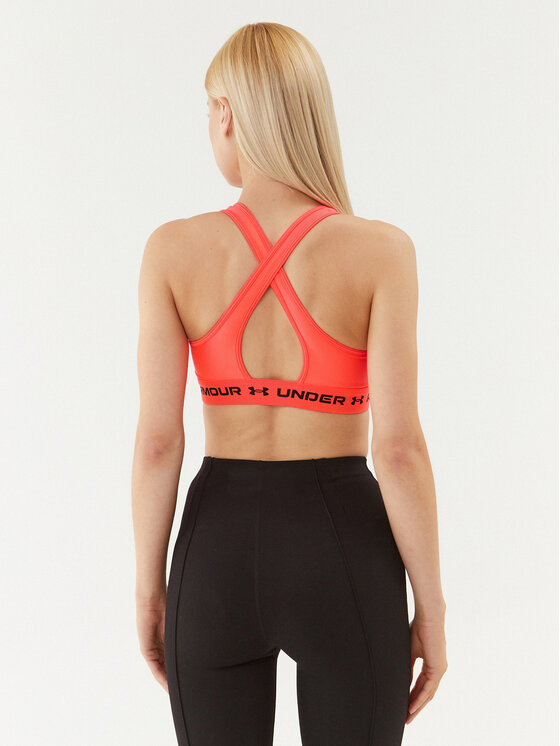 Under Armour Under Armour Biustonosz sportowy Ua Crossback Mid Bra 1361034 Czerwony Compression Fit