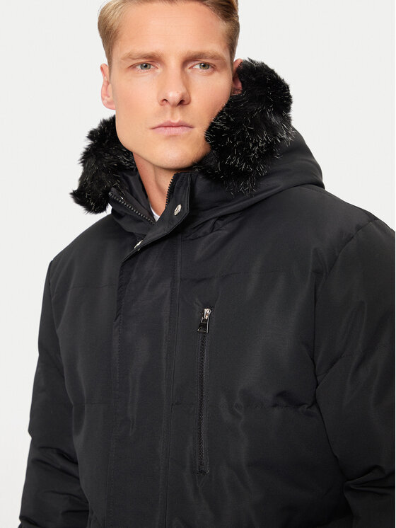 Brave Soul Brave Soul Parka MJK-COLNEBLACK Černá Regular Fit