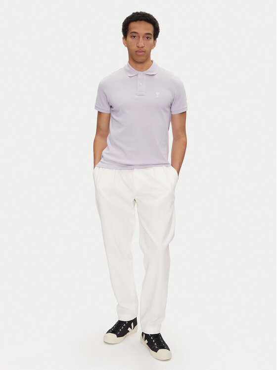 AMI Paris AMI Paris Polokošeľa HPL060.760 Fialová Regular Fit