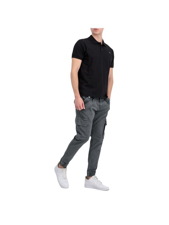 Alpha Industries Alpha Industries Polo AI.136600-03-3XL Czarny Regular Fit