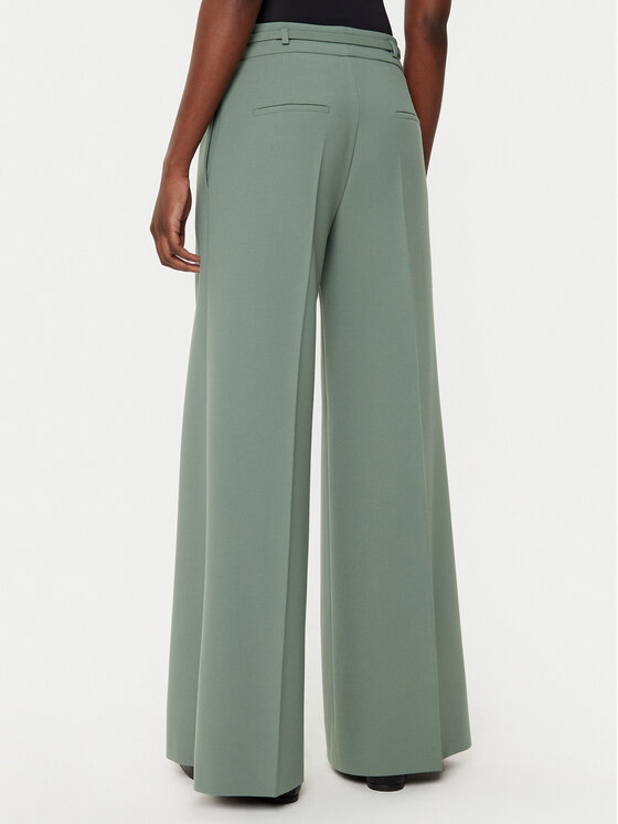 HUGO HUGO Pantaloni palazzo Havinera 50530147 Verde Regular Fit