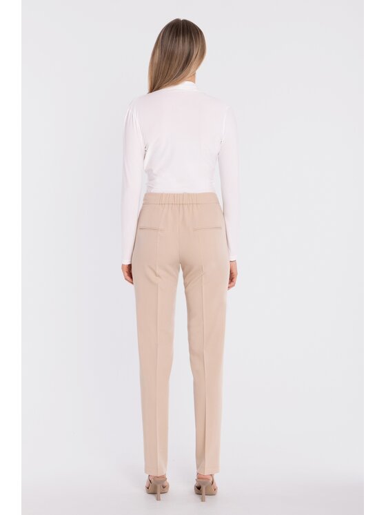 Stylove Stylove Pantaloni di tessuto S433 Beige Cigarette Fit