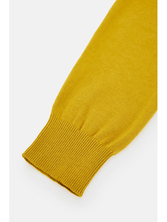 Lancerto Lancerto Sweter Tony SW073223000082 Żółty Regular Fit