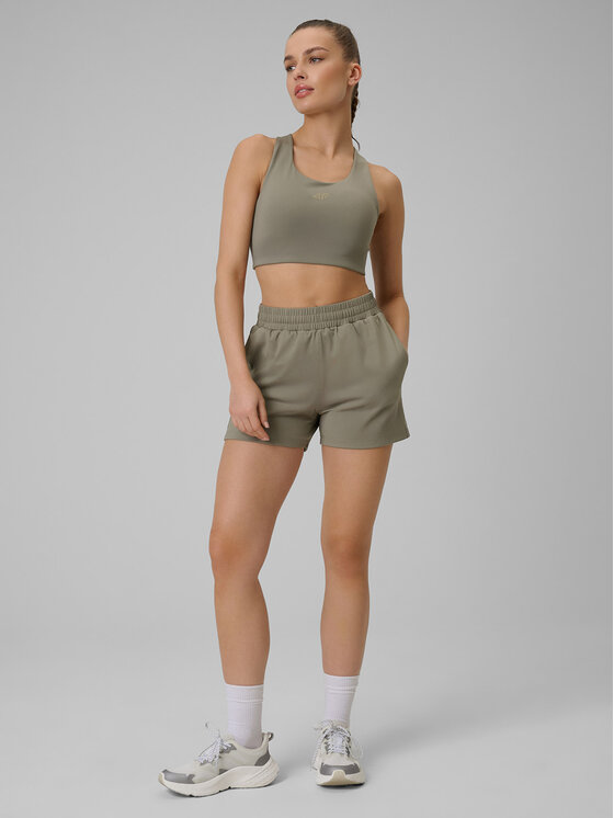 4F 4F Szorty sportowe MULTI ACTIVE Zielony Regular Fit
