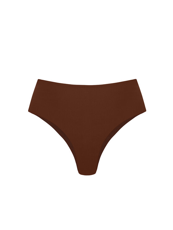 Miss Lou Miss Lou Bikini pezzo sotto D-TT1-BR Marrone