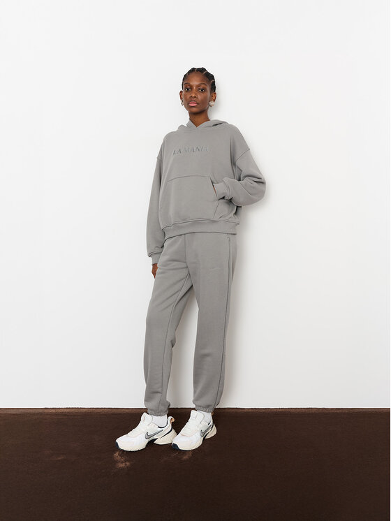 La Mania La Mania Spodnie dresowe LYN Szary Classic Fit