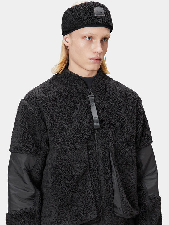 Rains Rains Лента за глава Kofu Fleece Headband T1 20170 Черен