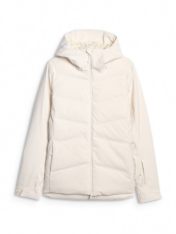 4F 4F Kurtka narciarska SKIWEAR Kremowy Regular Fit
