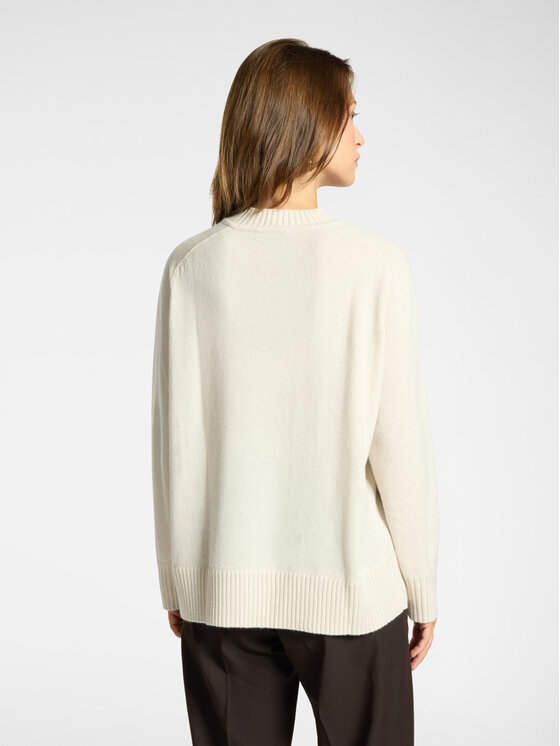 Elena Mirò Elena Mirò Sweter M110Z000878N002 Kremowy Regular Fit