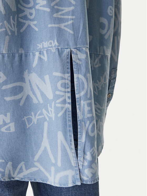 DKNY DKNY Hemd DJ6W2017 Himmelblau Regular Fit