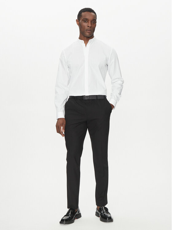 HUGO HUGO Koszula Kaleb 50539772 Biały Slim Fit