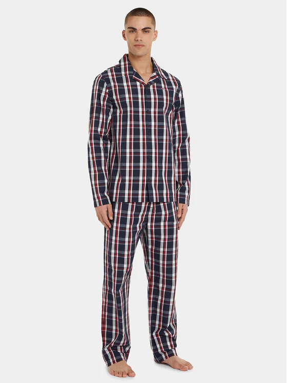Tommy Hilfiger Pyjama UM0UM03066 Dunkelblau Regular Fit