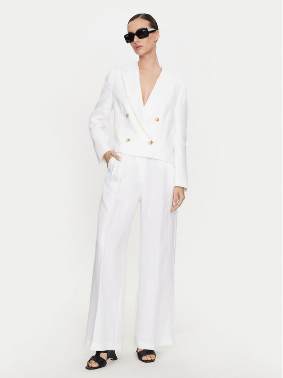 ViCOLO ViCOLO Штани з тканини TB0793 Білий Regular Fit
