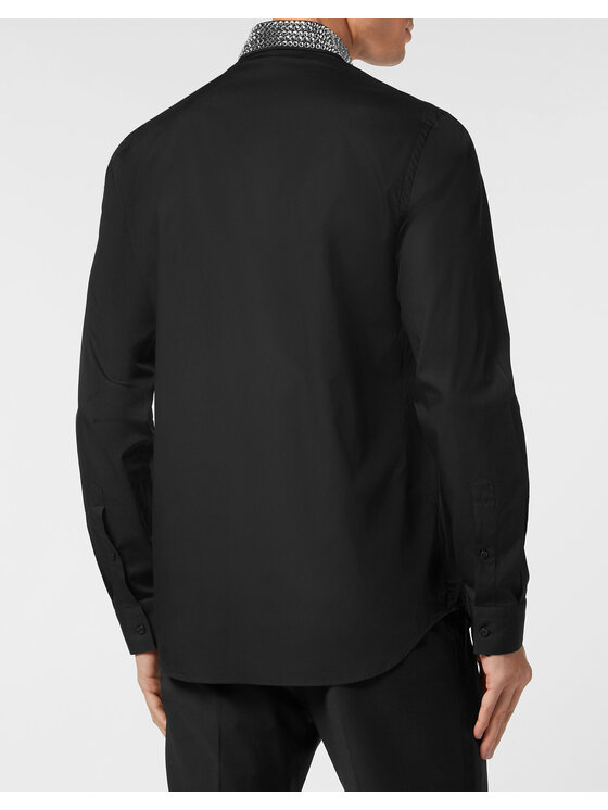 PHILIPP PLEIN PHILIPP PLEIN Koszula 20695 Czarny Fitted Fit
