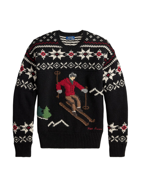 Polo Ralph Lauren Polo Ralph Lauren Sweater 710982259001 Fekete Regular Fit