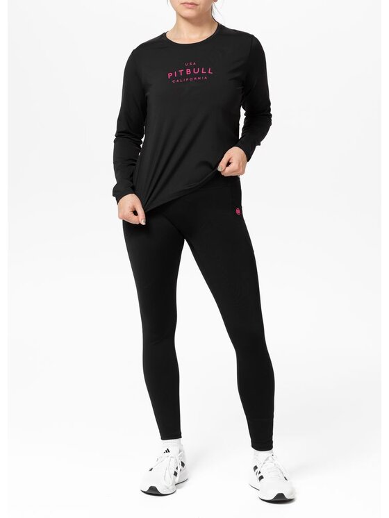 PITBULL PITBULL Koszulka techniczna AVENIDA Czarny Regular Fit