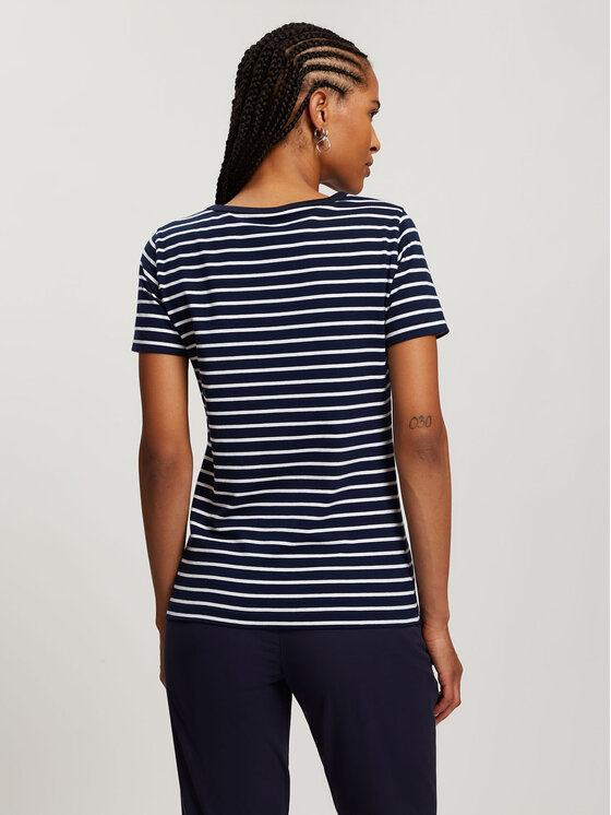 Cross Jeans Cross Jeans T-Shirt 56193-001 Granatowy Regular Fit