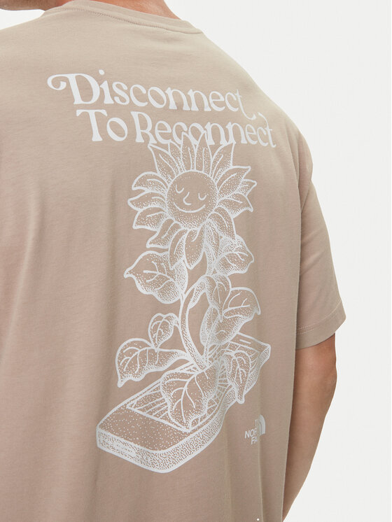 The North Face The North Face T-Shirt Connect NF0A8E3Y Beige Relaxed Fit