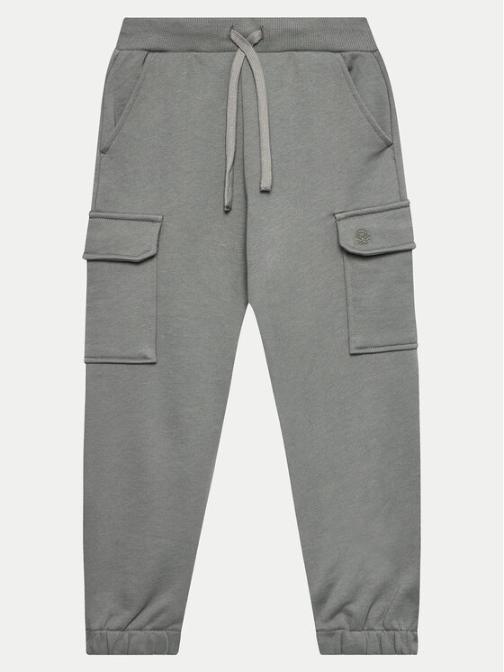 United Colors Of Benetton Pantaloni da tuta 3FWYGF045 Grigio Regular Fit Modivo