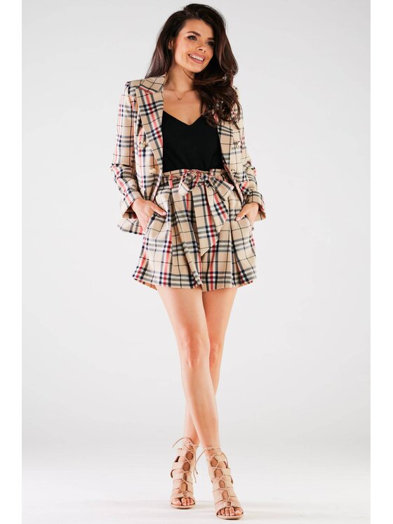 Awama Awama Szorty A438 Beżowy Basic Fit