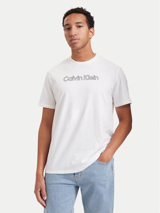 Calvin Klein Calvin Klein Тишърт 30s Logo Graphic LV04LH800G Бял Regular Fit
