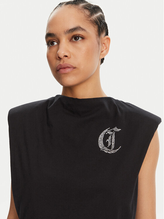 Just Cavalli Just Cavalli Rochie de zi 78PAOE11 Negru Regular Fit